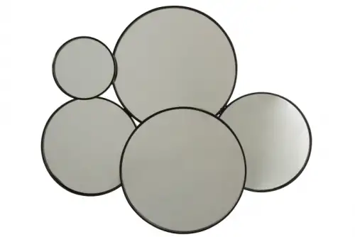 Oglinda, Metal, Negru, 86x4.5x71.5 cm