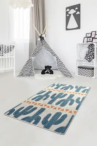 Covor, Cactus Time (140 x 190), 140x190 cm, Catifea, Multicolor