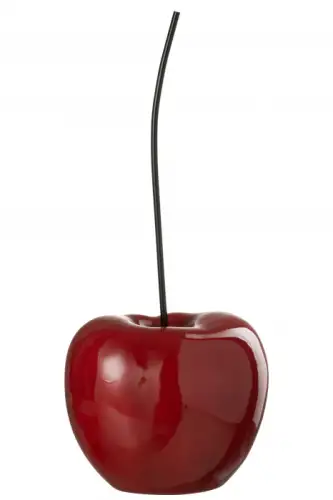 Decoratiune cireasa Cherry, Material sintetic, Rosu, 25.5x23x52.5