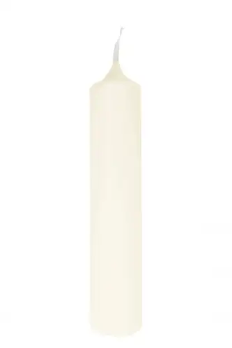 Lumanare Candle, Parafina, Crem, 20x4 cm