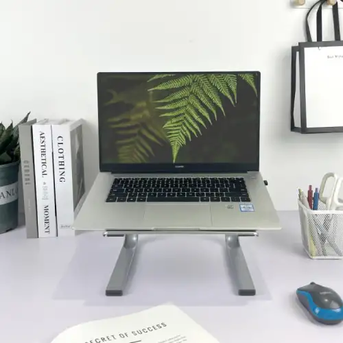 Suport pentru laptop BRO, metal, gri metalic