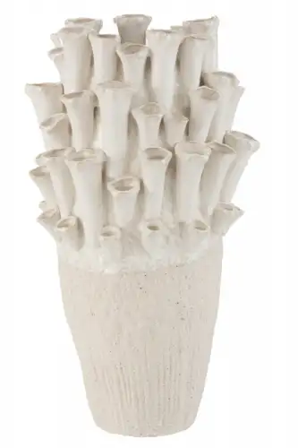 Vaza Anemone, Ceramica, Alb, 26x28x48 cm