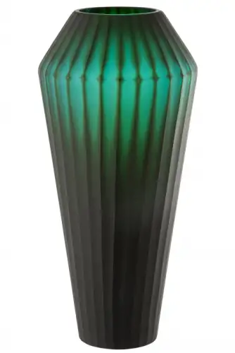 Vaza Elisa, Sticla, Verde, 20x20x43 cm