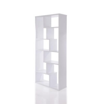 Biblioteca SERRA, alb, 90x29,5x183,6 cm