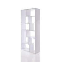 Biblioteca SERRA, alb, 90x29,5x183,6 cm
