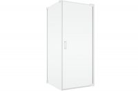 Cabina de dus 100x90 cm cu usa batanta si profil compensator, alb, instalare usa dreapta Ronal Cadura