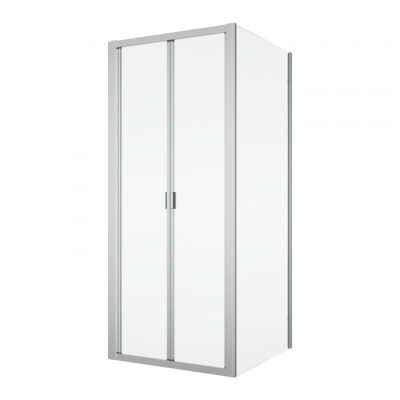 Cabina de dus 80x80 cm, cu usa pliabila culisanta, crom, Ronal Divera
