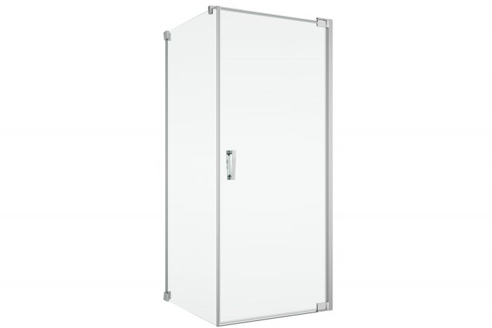 Cabina de dus 90x120 cm cu usa batanta si profil compensator, crom, instalare usa dreapta Ronal Cadura