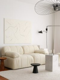 Canapea 2 locuri, Atelier del Sofa, 383EVN1248, Alb