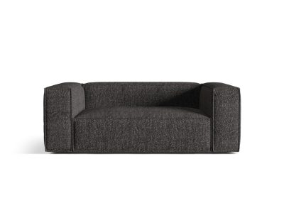 Canapea 2 locuri, Nuria-260, Micadoni Home, 170x110x72 cm, tesatura boucle, antracit