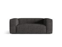 Canapea 2 locuri, Nuria-260, Micadoni Home, 170x110x72 cm, tesatura boucle, antracit