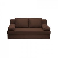 Canapea extensibila ANA, 3 locuri, cu lada depozitare, maro, 185x82x80 cm