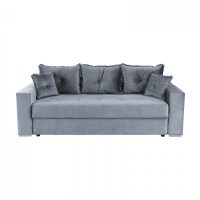 Canapea extensibila ARISSA, 3 locuri, cu arcuri, gri albastrui, 235x110x77 cm