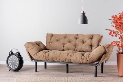 Canapea extensibila 3 locuri, Atelier del Sofa, 859FTN2868, Maro deschis