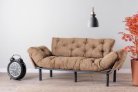 Canapea extensibila 3 locuri, Atelier del Sofa, 859FTN2868, Maro deschis
