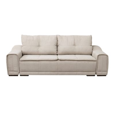Canapea extensibila OSLO, 3 locuri, cu arcuri si lada depozitare, bej, 265x115x100 cm