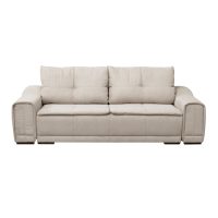 Canapea extensibila OSLO, 3 locuri, cu arcuri si lada depozitare, bej, 265x115x100 cm