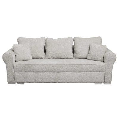 Canapea extensibila SARA N, 3 locuri, cu lada depozitare, bej inchis, 235x90x75 cm