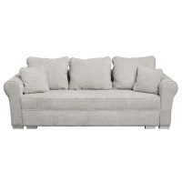 Canapea extensibila SARA N, 3 locuri, cu lada depozitare, bej inchis, 235x90x75 cm