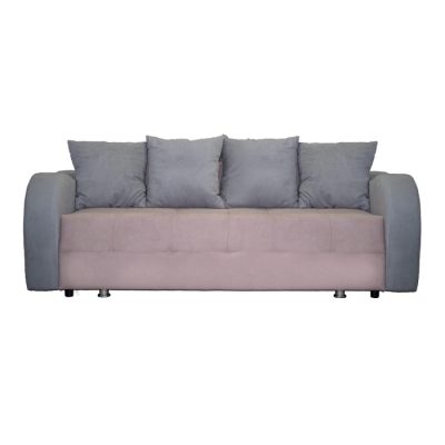 Canapea MALVINA extensibila, 3 locuri, cu arcuri si lada depozitare, mov, 230x110x80 cm