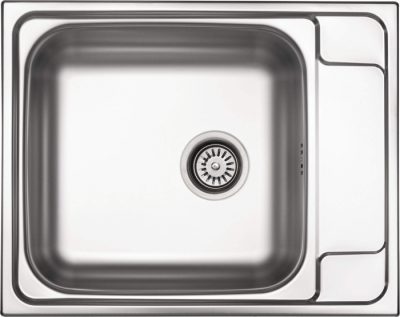 Chiuveta bucatarie din inox, cu picurator, 63x50 cm, otel, Deante Soul