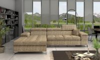 Coltar extensibil stanga 4 locuri ELTAP, Ric-05, Ricardo, 281x205x88 cm, lemn/poliester, bej