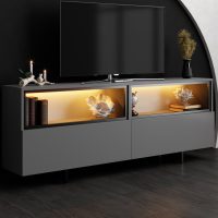 Comoda TV, Hanah Home, Ekol Up, 180x67x32 cm, Antracit