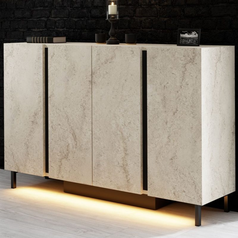 Consola, Hanah Home, Paris, 127x80x32 cm, Travertin