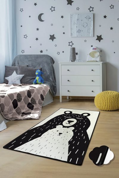 Covor pentru copii, Bears, 100x160 cm, Multicolor