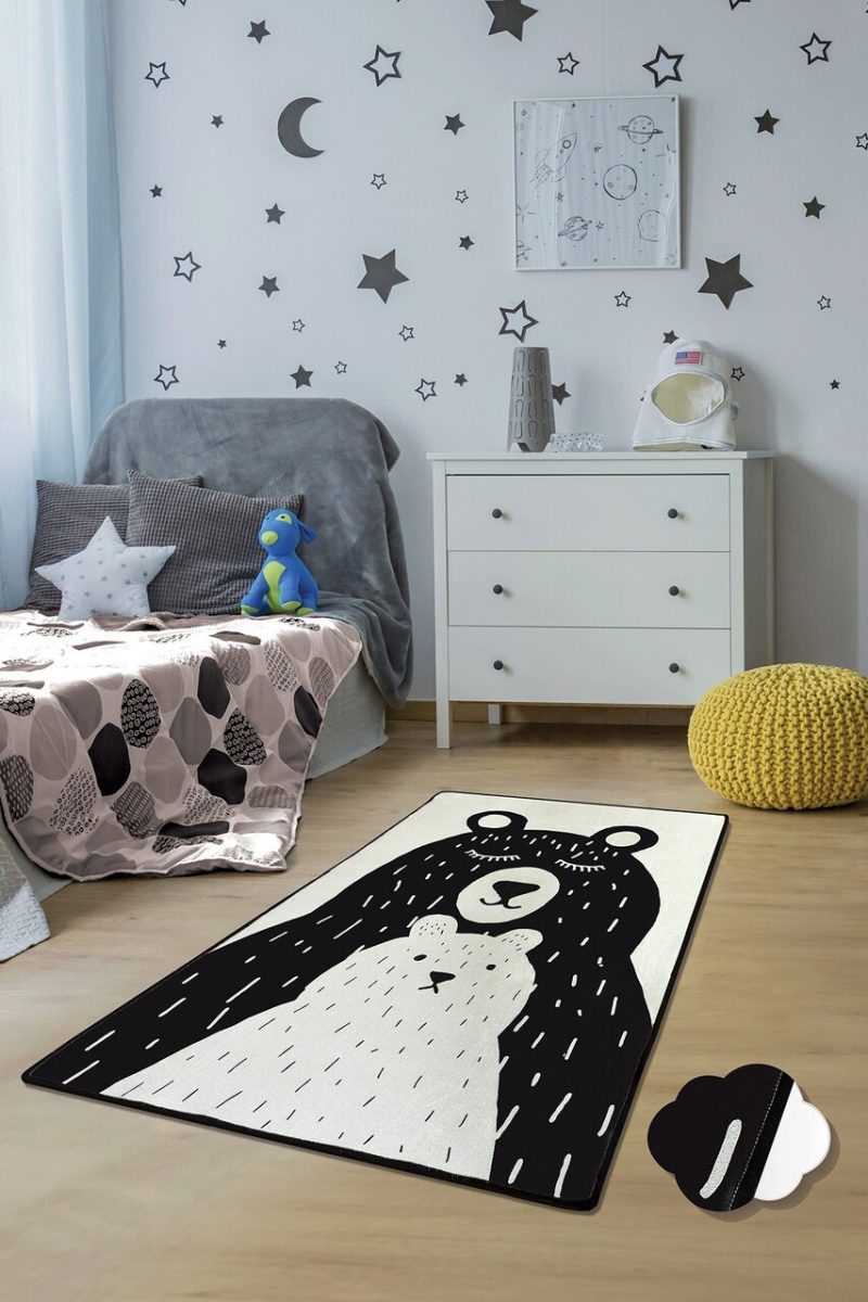 Covor pentru copii, Bears, 100x160 cm, Multicolor