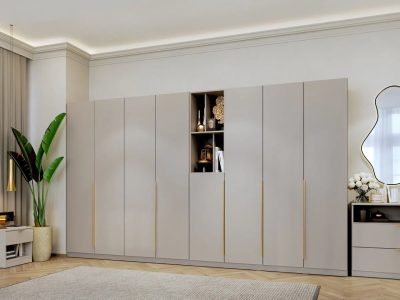 Dulap dormitor haine Bej/casmir 328 cm Auris C2