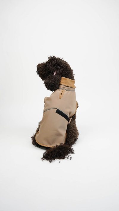 Hanorac pentru câini, Paws & Whiskers, Shoft Shell Raincoat, Bej