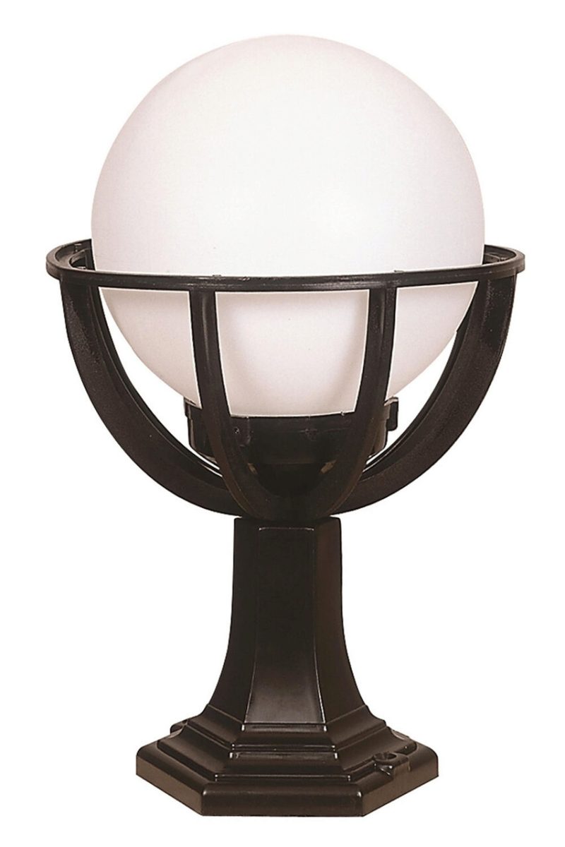 Lampa de exterior, Opviq, 685AVN1129, Alb/Negru
