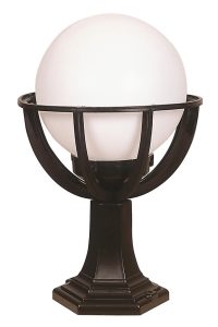 Lampa de exterior, Opviq, 685AVN1129, Alb/Negru