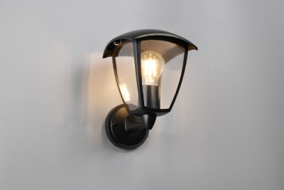 Lampa de gradina Venta, TRIO, 17x20x24 cm, 10W, 1x E27, aluminiu, negru mat