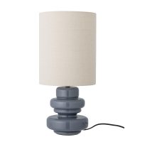 Lampa de masa, Bloomingville, Fabiola, 1 x E27, 24x51 cm, sticla/in, albastru