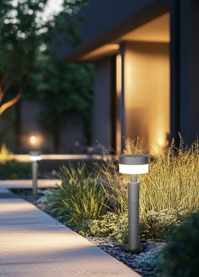 Lampadar de exterior Mackenzie, TRIO, 16.5x65 cm, 8W, 1x SMD, aluminiu, antracit
