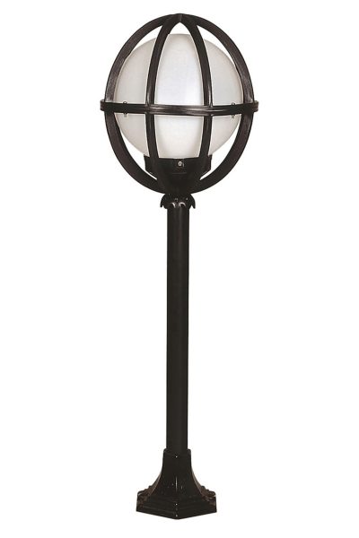 Lampadar de exterior, Opviq, 685AVN1132, Alb/Negru