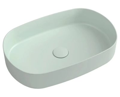 Lavoar pe blat, 55x36 cm, fara preaplin, verde menta SAPHO Infinity