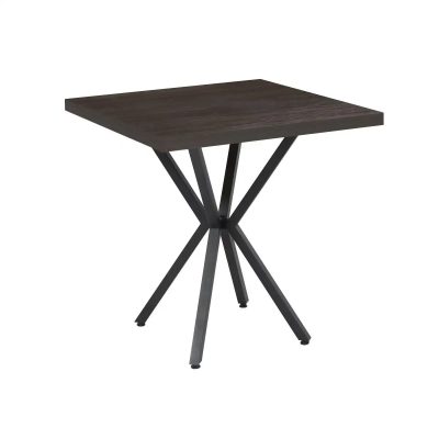 Masă fixă pătrată Axion negru marmorat
