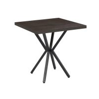 Masă fixă pătrată Axion negru marmorat