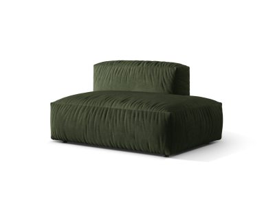Modul dreapta pentru canapea, 2 locuri, Martina-120, Micadoni Home, 133x106x75 cm, catifea, verde