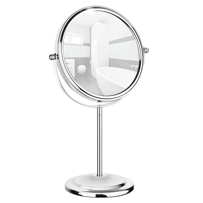 Oglinda cosmetica, Maximex, 7-fold, 20 x 12 x 31.5 cm, metal/sticla, gri