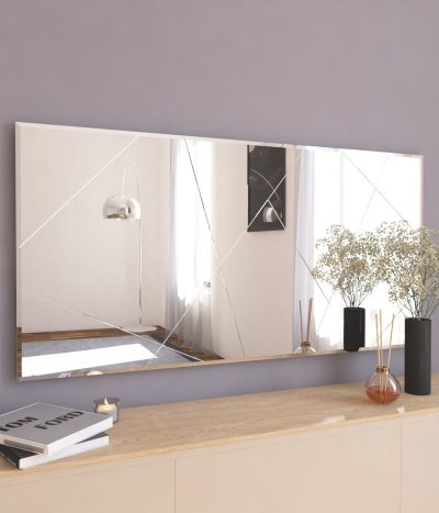 Oglinda decorativa, Hanah Home, Eilish, 60x120x2.2 cm, Alb