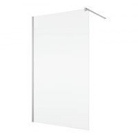 Paravan dus 45x200 cm cu sticla securizata 6 mm, protectie sticla Aquaperle, Easy Sanswiss