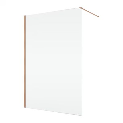 Paravan dus sticla walk-in 110x200 cm cupru periat, sticla 8 mm, Ronal Easy D40