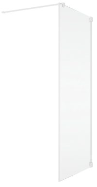 Perete lateral 110x200 cm, grosime sticla de 6 mm, profil alb, Ronal Cadura