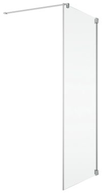 Perete lateral 90x200 cm, grosime sticla de 6 mm, profil crom, Ronal Cadura