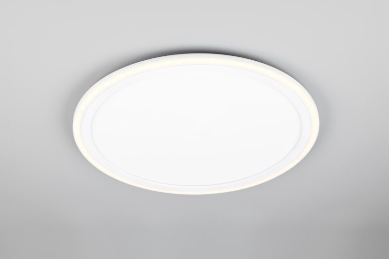 Plafoniera Cora, RL, 45x3 cm, 16W / 1.5W, 2x SMD, plastic, alb