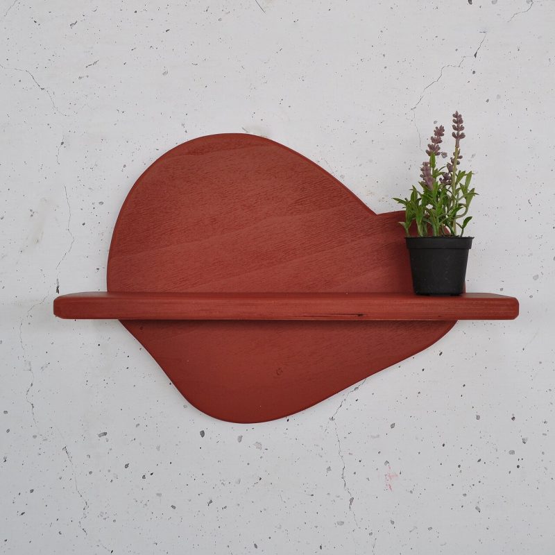 Raft de perete, Hanah Home, Meh225, 35x28x11 cm, Portocaliu